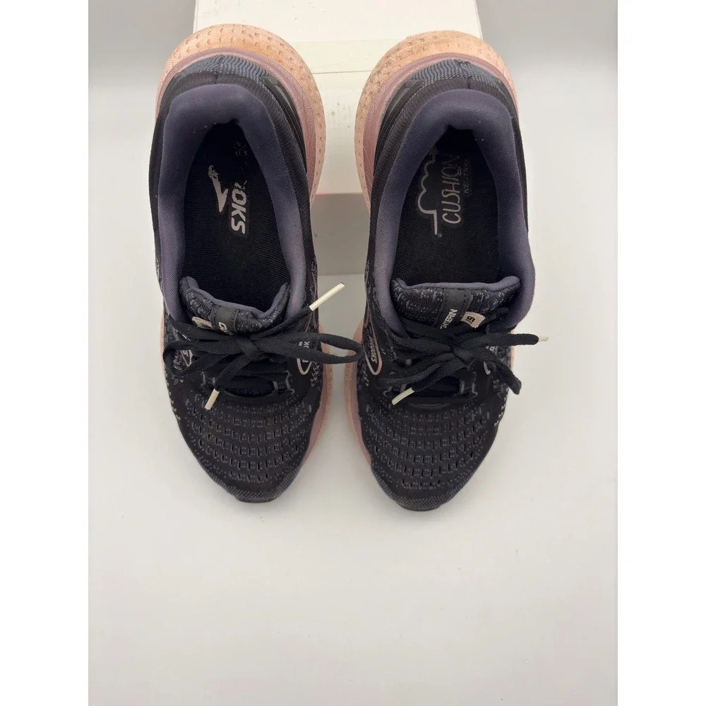 Brooks Glycerin 19 Womens 9.5 Wide D Running Shoes Black Rose Gold 1203431D074